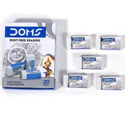 White Rubber Doms Dust Free Eraser