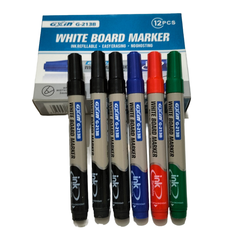 GXin G-213B Black Refillable Whiteboard Marker Pen