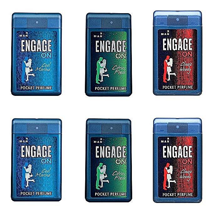 Engage Men's Cool Marine Pocket Perfume - 18ml