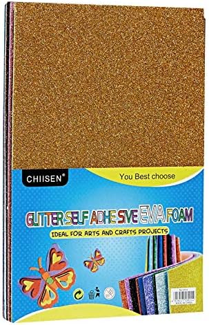 Glitter Sponge/Foam Sticker Paper [A4 size]
